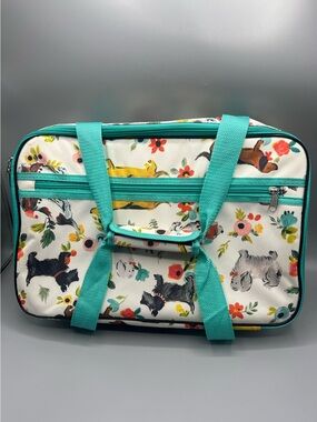 Home Essentials Insulated Cooler Bag Dog Print Picnic Lunch Tote Thermal Carrier
